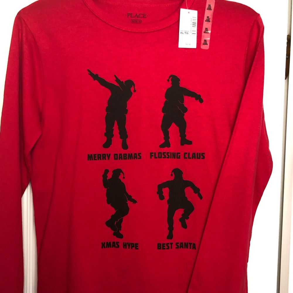 Children’s Place Holiday Long Sleeve Shirts Lot of 2